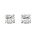 10kt Yellow Gold Flora Four Prong Lab Diamond Stud Earrings
