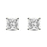10kt Yellow Gold Flora Four Prong Lab Diamond Stud Earrings
