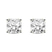 10kt Yellow Gold Flora Four Prong Lab Diamond Stud Earrings