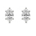 10kt Yellow Gold Flora Four Prong Lab Diamond Stud Earrings