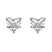 10kt Yellow Gold Flora Four Prong Lab Diamond Stud Earrings