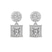 9ct White Gold Sasha Double Halo Lab Diamond Earrings