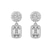 9ct White Gold Sasha Double Halo Lab Diamond Earrings