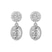 9ct White Gold Sasha Double Halo Lab Diamond Earrings