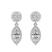 9ct White Gold Sasha Double Halo Lab Diamond Earrings