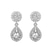 9ct White Gold Sasha Double Halo Lab Diamond Earrings