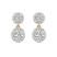 10kt Yellow Gold Sasha Double Halo Lab Diamond Earrings