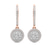 14kt Rose Gold Freyde Double Halo Lab Diamond Earrings