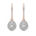 9ct Rose Gold Freyde Double Halo Lab Diamond Earrings