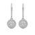 10kt White Gold Freyde Double Halo Lab Diamond Earrings