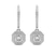 9ct White Gold Freyde Double Halo Lab Diamond Earrings