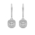 9ct White Gold Freyde Double Halo Lab Diamond Earrings