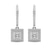 9ct White Gold Freyde Double Halo Lab Diamond Earrings