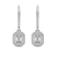 9ct White Gold Freyde Double Halo Lab Diamond Earrings