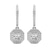 9ct White Gold Freyde Double Halo Lab Diamond Earrings