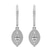 9ct White Gold Freyde Double Halo Lab Diamond Earrings