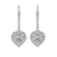 9ct White Gold Freyde Double Halo Lab Diamond Earrings