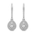 9ct White Gold Freyde Double Halo Lab Diamond Earrings