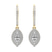 9ct Yellow Gold Freyde Double Halo Lab Diamond Earrings