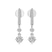 Platinum Tatiana Dangling Solitaire Lab Diamond Earrings