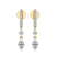 9ct Yellow Gold Tatiana Dangling Solitaire Lab Diamond Earrings