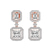 14ct Rose Gold Stardust Dangles Lab Diamond Earrings