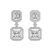 9ct White Gold Stardust Dangles Lab Diamond Earrings