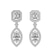 9ct White Gold Stardust Dangles Lab Diamond Earrings