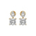 14ct Yellow Gold Seraphic Teardrop Dangling Lab Diamond Earrings