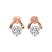 10kt Rose Gold Stellar Lab Diamond Stud Earrings