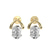 10kt Yellow Gold Stellar Lab Diamond Stud Earrings