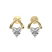 10kt Yellow Gold Stellar Lab Diamond Stud Earrings