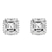 9ct White Gold Circa Lab Diamond Stud Earrings