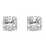 9ct White Gold Circa Lab Diamond Stud Earrings