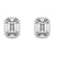 9ct White Gold Circa Lab Diamond Stud Earrings