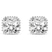9ct White Gold Circa Lab Diamond Stud Earrings