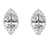 Platinum Circa Lab Diamond Stud Earrings