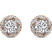 18kt Rose Gold Luxe Lab Diamond Stud Earrings