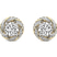 10kt Yellow Gold Luxe Lab Diamond Stud Earrings