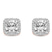 9ct Rose Gold Solice Lab Diamond Stud Earrings