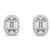 9ct White Gold Solice Lab Diamond Stud Earrings