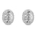 10kt White Gold Solice Lab Diamond Stud Earrings