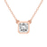 14kt Rose Gold Classic Bezel Lab Grown Diamond Pendant