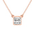 10kt Rose Gold Classic Bezel Lab Grown Diamond Pendant