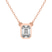 18kt Rose Gold Classic Bezel Lab Grown Diamond Pendant