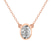 14ct Rose Gold Classic Bezel Lab Grown Diamond Pendant