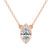18kt Rose Gold Classic Bezel Lab Grown Diamond Pendant
