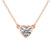 18kt Rose Gold Classic Bezel Lab Grown Diamond Pendant