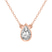 10kt Rose Gold Classic Bezel Lab Grown Diamond Pendant