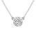 10kt White Gold Classic Bezel Lab Grown Diamond Pendant